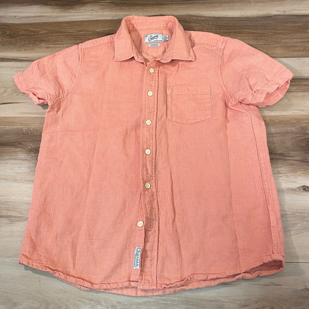 Grayers Coral Short Sleeve Button-Down Shirt